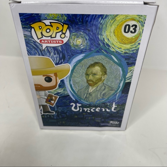 NIB Funko POP! ARTIST : VINCENT : #03 VINCENT VAN GOGH - Picture 3 of 5